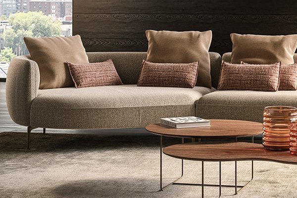 A JORI Sophia sofa in a furnished living room